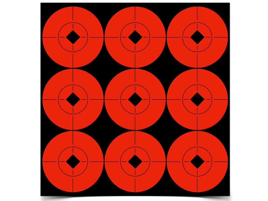 Birchwood Casey TARGET SPOTS Self-Adhesive Targets RED  5 Centimeter